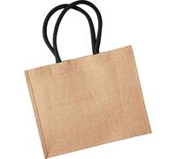 Westford Mill Sac de jute / sac à provisions, 21 litres (2 pièces/paquet) BC4513 (Taille unique) (Nature/noir)