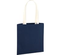 Westford Mill - Sac de transport "EarthAware Organic Bag For Life", Contraste BC5488 (Taille unique) (Bleu foncé/naturel)
