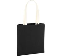 Westford Mill - Sac de transport "EarthAware Organic Bag For Life", Contraste BC5488 (Taille unique) (Noir/naturel)