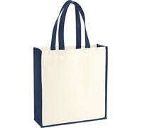 Westford Mill - Sac de transport "Gallery", Canvas, 19L PC6073 (Taille unique) (Naturel/Bleu foncé)