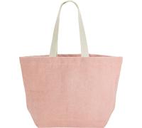 Westford Mill - Sac de transport, Jute lavée, Plage PC6982 (Taille unique) (Blanc fleuri)