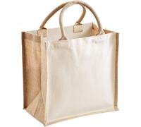 Westford Mill - Sac de transport "Midi", jute RW10169 (taille unique) (Naturel)