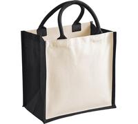 Westford Mill - Sac de transport "Midi", jute RW10169 (Taille unique) (Noir)