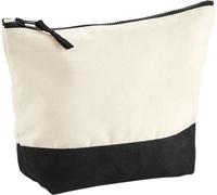 Westford Mill - Trousse de toilette, Canvas BC5686 (L) (Naturel/Noir)