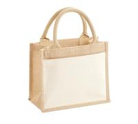 Westford Mill W425 Sac Cadeau en Jute avec Poche en Coton