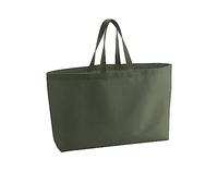 Westford Mill - Oversized canvas tote bag - Olive Green - One size