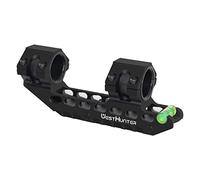 WestHunter Optics 30 mm Cantilever Picatinny Scope Mount, Precision One Piece Scope Dual Rings | Black