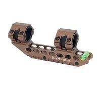 WestHunter Optics 30 mm Cantilever Picatinny Scope Mount, Precision One Piece Scope Dual Rings | Brown