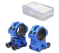 WestHunter Optics Adjustable Height Picatinny Scope Rings, 1 inch 30 mm Precision Scope Mount | Blue