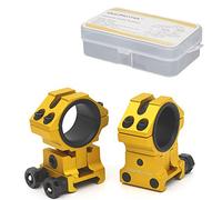 WestHunter Optics Adjustable Height Picatinny Scope Rings, 1 inch 30 mm Precision Scope Mount | Gold