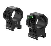 WestHunter Optics Bagues de montage pour lunette de visée 120 MOA avec hauteur réglable | Tube de 34 mm, Noir