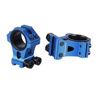 WestHunter Optics Dovetail Scope Rings, 1 inch 30 mm Tactical Precision Scope Mount | High Profile, Blue