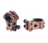 WestHunter Optics Dovetail Scope Rings, 1 inch 30 mm Tactical Precision Scope Mount | High Profile, Brown
