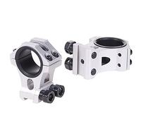 WestHunter Optics Dovetail Scope Rings, 1 inch 30 mm Tactical Precision Scope Mount | High Profile, Silver