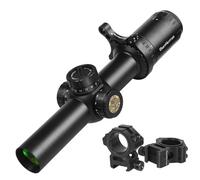 WestHunter Optics HD 1.2-6x24 IR FFP Compact Riflescope, 30mm Tube First Focal Plane Tactical Shooting Scope with Illuminated 1/2 MOA Reticle | Picatinny Shooting Kit B