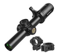 WestHunter Optics HD 1.2-6x24 IR FFP Compact Riflescope, 30mm Tube First Focal Plane Tactical Shooting Scope with Illuminated 1/2 MOA Reticle | Dovetail Shooting Kit B