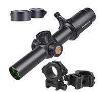 WestHunter Optics HD 1-6x24 IR Riflescope, 30mm Tube Red Green Illuminated Reticle Second Focal Plane Tactical Precision 1/5 MIL Shooting Scope | Reticle-A, Picatinny Shooting Kit B