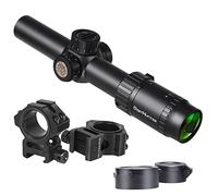 WestHunter Optics HD 1-6x24 IR Riflescope, 30mm Tube Red Green Illuminated Reticle Second Focal Plane Tactical Precision 1/5 MIL Shooting Scope | Reticle-A, Picatinny Shooting Kit C
