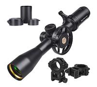 WestHunter Optics HD 4-16x44 FFP Scope, 30mm Tube First Focal Plane Tactical Wide Field of View Precision 1/10 MIL Riflescope | Reticle-B, Picatinny Shooting Kit B