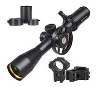 WestHunter Optics HD 4-16x44 FFP Scope, 30mm Tube First Focal Plane Tactical Wide Field of View Precision 1/10 MIL Riflescope | Reticle-B, Dovetail Shooting Kit B