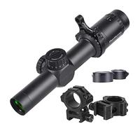 WestHunter Optics HD-S 1.2-6x24 Compact Riflescope, 30mm Tube Mil-Dot Reticle Second Focal Plane Turret Reset Lock Tactical Shooting Scope | Picatinny Shooting Kit B