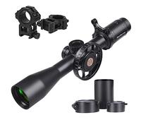 WestHunter Optics HD-S 4-16x44 SF Riflescopes, 30mm Tube Second Focal Plane Tactical Precision 1/10 MIL Shooting Scope | Black, Picatinny Shooting Kit B
