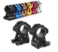 WestHunter Optics Picatinny Scope Rings, 1 inch 30 mm Tactical Precision Scope Mount | High Profile, Black