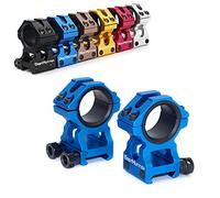 WestHunter Optics Picatinny Scope Rings, 1 inch 30 mm Tactical Precision Scope Mount | High Profile, Blue