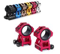 WestHunter Optics Picatinny Scope Rings, 1 inch 30 mm Tactical Precision Scope Mount | High Profile, Red