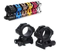 WestHunter Optics Picatinny Scope Rings, 1 inch 30 mm Tactical Precision Scope Mount | Low Profile, Black