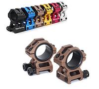 WestHunter Optics Picatinny Scope Rings, 1 inch 30 mm Tactical Precision Scope Mount | Low Profile, Brown