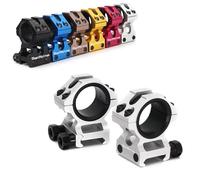 WestHunter Optics Picatinny Scope Rings, 1 inch 30 mm Tactical Precision Scope Mount | Low Profile, Silver