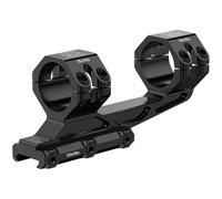 WestHunter Optics Precision Cantilever Picatinny Scope Mount, 34 mm Tube Offset Dual Ring Lightweight One-Piece Riflescope Mount - Basic Model, Black