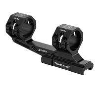 WestHunter Optics Precision Cantilever Picatinny Scope Mount, tube offset Dual Ring Lightweight One Piece Riflescope Mount - 20MOA, noir