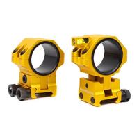 WestHunter Optics Precision Picatinny Scope Rings, 34 mm Tube Adjustable Height Scope Mount with Bubble Level, 30 mm & 25.4 Adapter | Gold