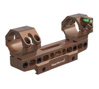 WestHunter Optics Support de lunette de visée Picatinny de précision 100 MOA Support déporté 30 mm avec niveau à bulle et adaptateur 2,5 cm Hauteur réglable