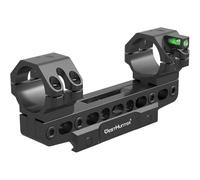 WestHunter Optics Support de lunette de visée Picatinny de précision 100 MOA Support déporté 30 mm avec niveau à bulle et adaptateur 2,5 cm Hauteur réglable