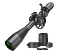 WestHunter Optics WHI Lunette de visée FFP SFIR 6-24 x 50, premier plan focal rouge et vert, réticule en verre gravé éclairé, tube de 30 mm de précision tactique 1/10 MIL | Kit optique