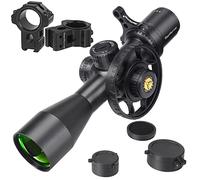 WestHunter Optics WHT 3-12X44 SFIR FFP Compact Scope, 1/10 Mil First Focal Plane Red Illumination Etched Glass Reticle, 30mm Tube Tactical Precision Scope Sight, with Dovetail Rings