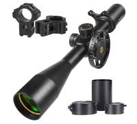 WestHunter Optique HD 6-24X50 FFP Lunettes de Visée, 1/10 MIL 30 mm Tube Premier Plan Focal Précision Riflescope | Black, Dovetail Kit A