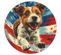 Westie 1000 Pièce Jigsaw Puzzles Jeux Éduchatifs Créatif Jigsaw Rond Jeu De Défi Unique pour Adultes Et Enfants 1000pcs (67.5x67.5cm)