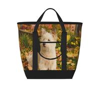 Westie Automne West Highland White Terrier Chiens,Sacs à lunch isothermes de grande capacité pour femmes et hommes