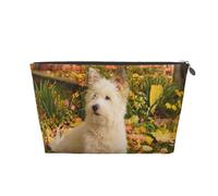 Westie Automne West Highland White Terrier Chiens, Trousse de Toilette Trousse de Maquillage Sac à cosmétiques Trousse de Toilette de Voyage Portable