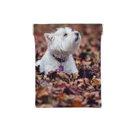 Westie Bokeh Chiens West Highland White Terrier, Sac de Rangement pour Femmes, Portefeuille supérieur à Presser, Petit Porte-Monnaie, Pochette de Changement