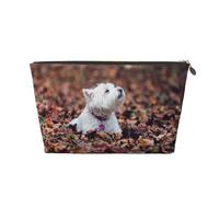 Westie Bokeh Chiens West Highland White Terrier, Trousse de Maquillage Trousse à cosmétiques Trousse de Toilette de Voyage Portable Pochette de Toilette
