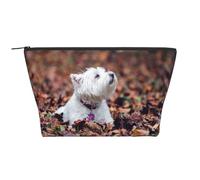 Westie Bokeh Chiens West Highland White Terrier, Trousse de Toilette Trousse de Maquillage Sac à cosmétiques Trousse de Toilette de Voyage Portable