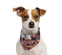 Westie Bokeh West Highland White Terrier Chiens,Bandanas pour Chien, écharpe en Coton, Bavoirs réglables pour Animaux de Compagnie,L