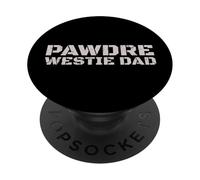Westie Dad Dog Lover West Highland Terrier PopSockets PopGrip Adhésif