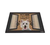 Westie Drôle, C'est Moi Que Tu Cherches Tapis De Porte Absorbant Tapis De Bain Antidérapant Paillasson D'Entree pour Bain Terrasse Salon 40X60Cm