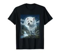 Westie Howling to The Moon Meme Funny Dog Lover T-Shirt
